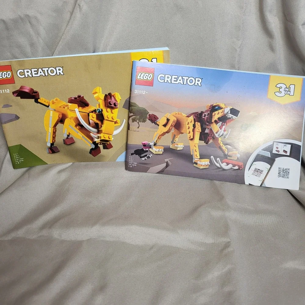 LEGO Creator 3-in-1 Instruction Manuals Sets 31112 Wild Lion 31118 Beach‎ House